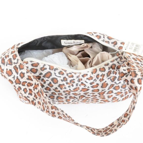 NWT Neiman Marcus HOBO Leopard Print Makeup Bag Cosmetic Purse - Picture 6 of 8